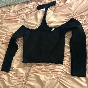 American apparel off the shoulder crop top